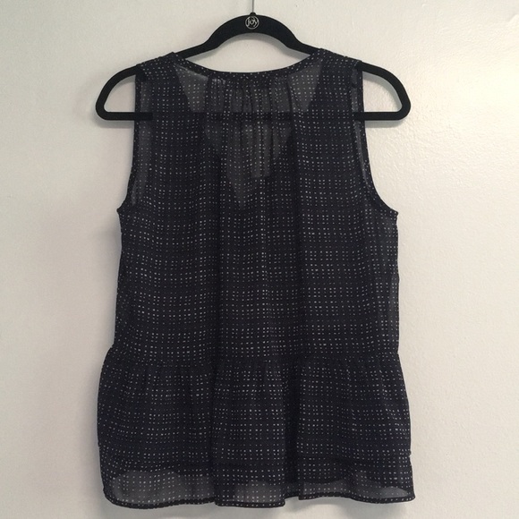 LOFT Sleeveless Purple Sheer Top - Picture 4 of 4